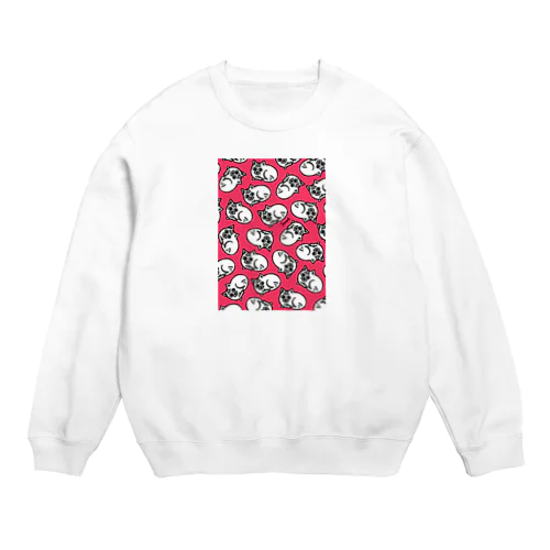 じっ猫パターン(P) Crew Neck Sweatshirt