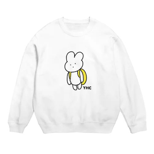 デカプリントぶちょう（きいろ） Crew Neck Sweatshirt