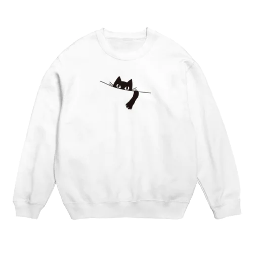 はみ出しネコ Crew Neck Sweatshirt