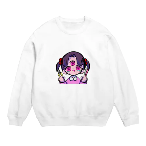 まぢ病み子 Crew Neck Sweatshirt