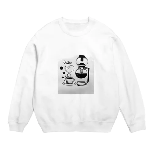 喫茶Coffee Crew Neck Sweatshirt