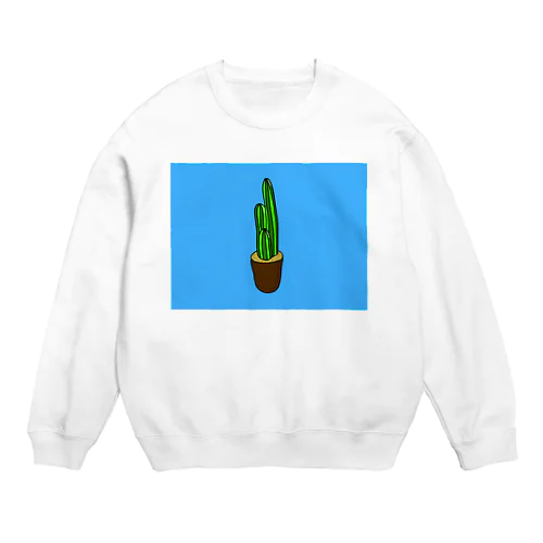 サボテン Crew Neck Sweatshirt