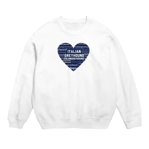 イタグレ 💙  Crew Neck Sweatshirt