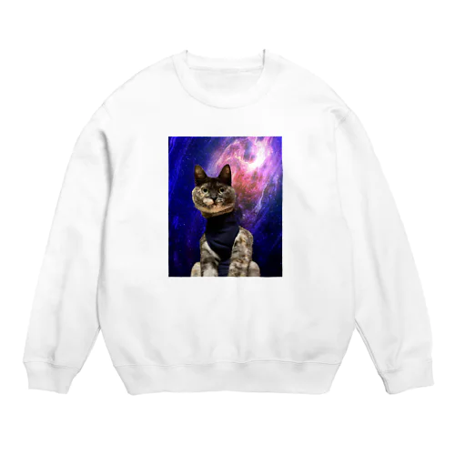 みぞれちゃん　宇宙猫 Crew Neck Sweatshirt