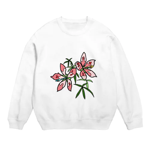 10/1 誕生花 「モミジアオイ」 Crew Neck Sweatshirt