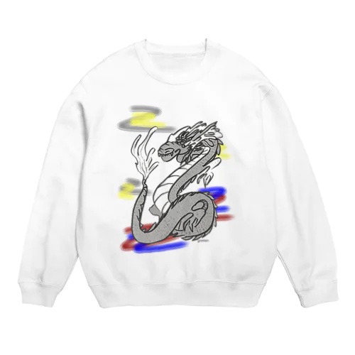 龍　和柄　願い Crew Neck Sweatshirt