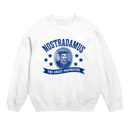 ノストラダムス（ブルー） Crew Neck Sweatshirt