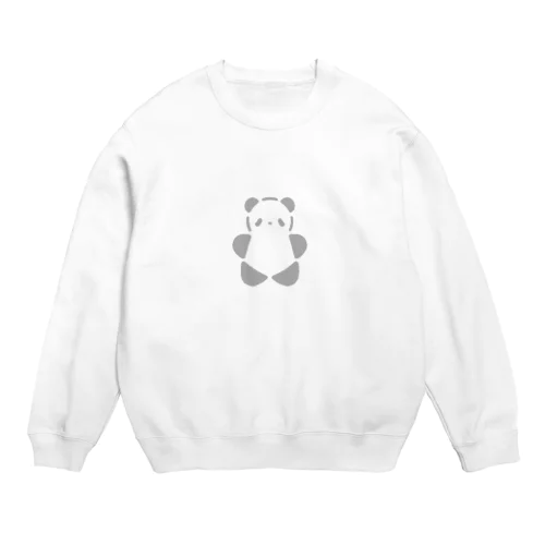 SIROPANDAワンポイント（大）（Gray） Crew Neck Sweatshirt