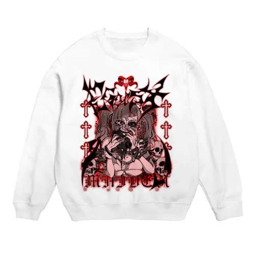 赤 Crew Neck Sweatshirt