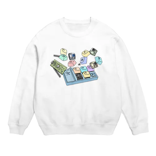 自作キーボードのエンドゲームを目指して(カラー) Crew Neck Sweatshirt