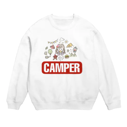 Girls CAMPER Crew Neck Sweatshirt