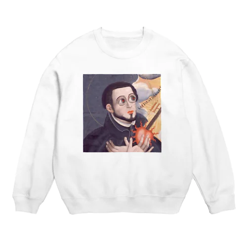 加工下手なザビエルちゃん Crew Neck Sweatshirt