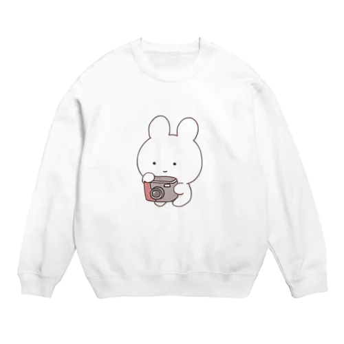 かめらうさこ Crew Neck Sweatshirt