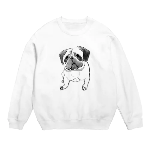 Pug Crew Neck Sweatshirt