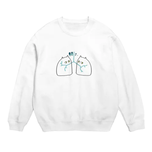 肺猫 Crew Neck Sweatshirt