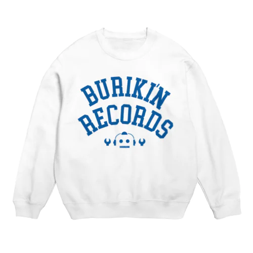 ブリキン定番ロゴ(スモーキーブルーロゴ) Crew Neck Sweatshirt