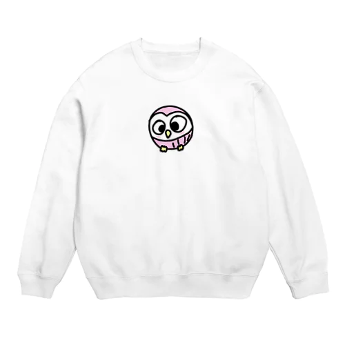 パステルフクロウちゃん Crew Neck Sweatshirt