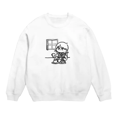 ゆるいコーヒーブレイク Crew Neck Sweatshirt