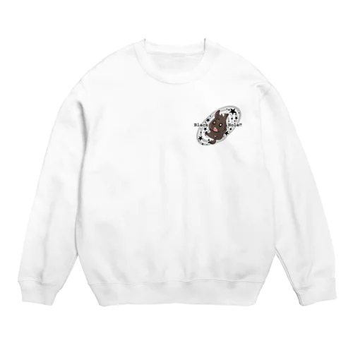 宇宙ブラックホール君(デフォルメ版) Crew Neck Sweatshirt