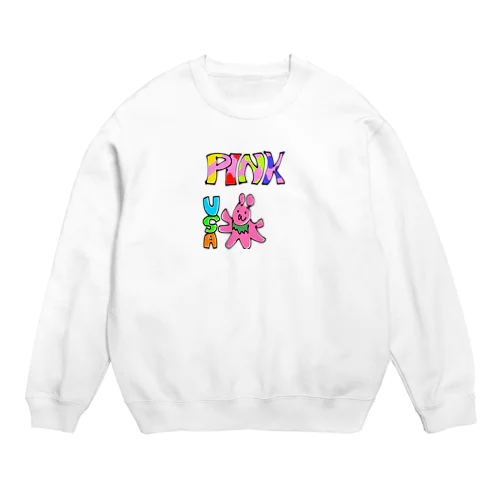 PinkのUSAちゃん Crew Neck Sweatshirt