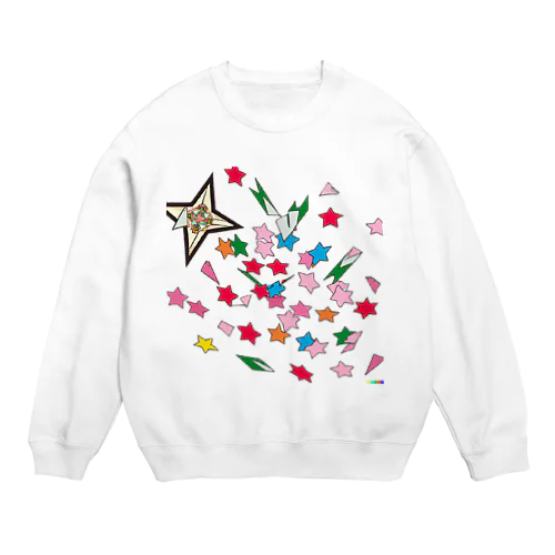 手裏剣、紙吹雪 Crew Neck Sweatshirt