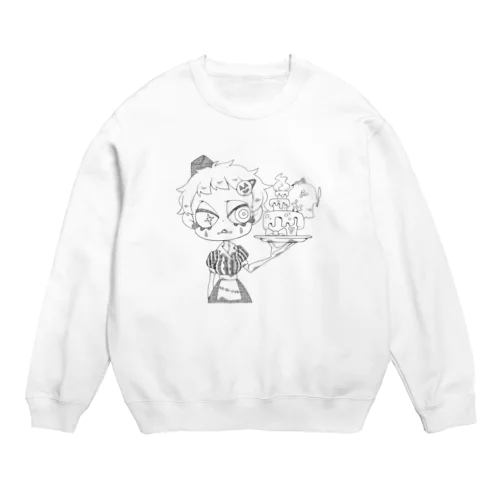 ハロウィンダイナー フロント 淡色 Crew Neck Sweatshirt