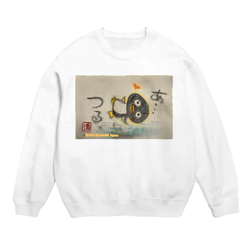 つるっとペンギン　Slippery penguin Crew Neck Sweatshirt