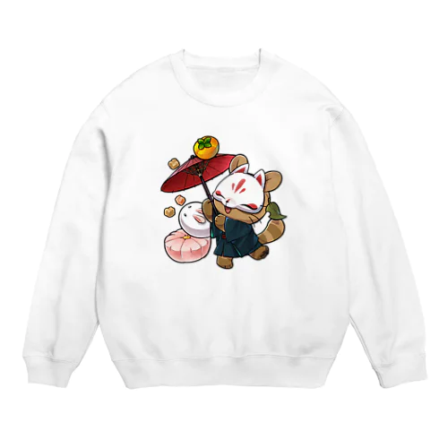 練り切りたぬきちゃん Crew Neck Sweatshirt