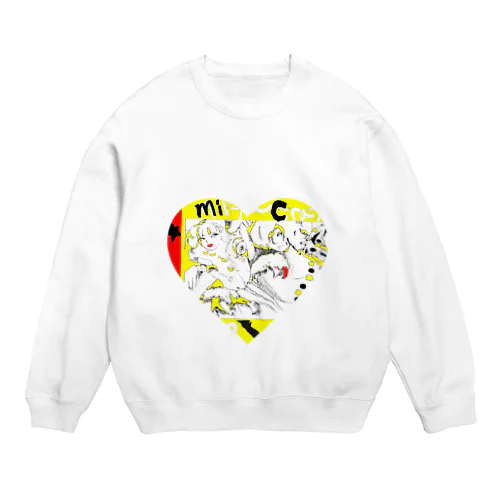 おばけheart Crew Neck Sweatshirt