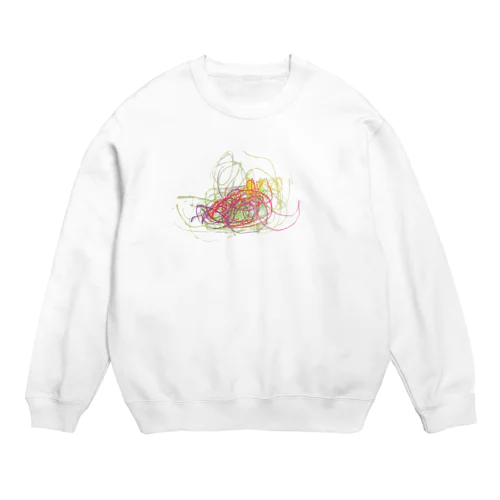 4歳児画伯のおえかき Crew Neck Sweatshirt