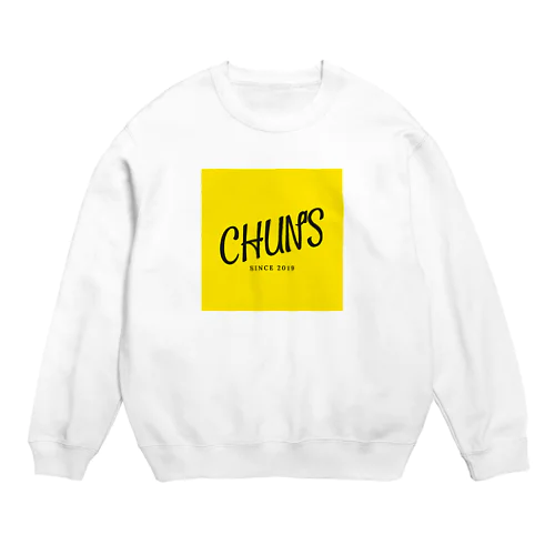 CHUN'S 黄色ロゴ Crew Neck Sweatshirt