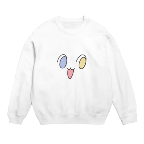 デフォルメたかし・フェイス Crew Neck Sweatshirt