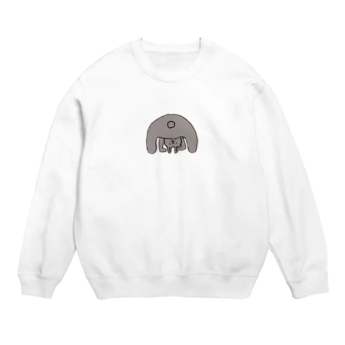 のぞきうさぎ Crew Neck Sweatshirt