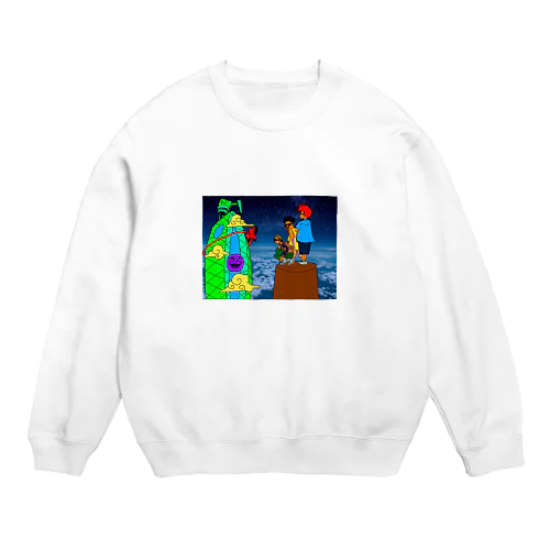 イケてるてぃしゃつ Crew Neck Sweatshirt