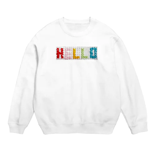 クロスステッチ・HELLO(カラフル)Tシャツ・グッズシリーズ スウェット