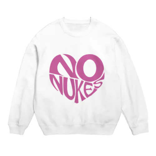 NO NUKES HEART Crew Neck Sweatshirt