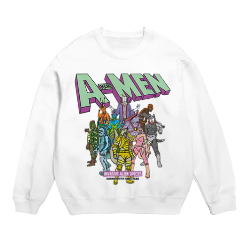 AMAMIMEN 外来種（A-SE） Crew Neck Sweatshirt