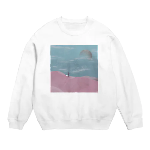 ピンクの砂漠 Crew Neck Sweatshirt