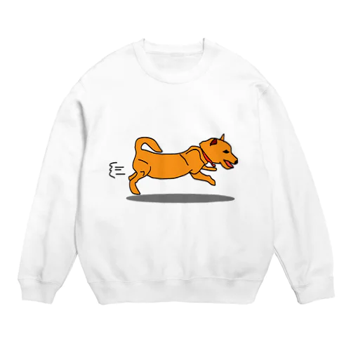 走る犬 Crew Neck Sweatshirt