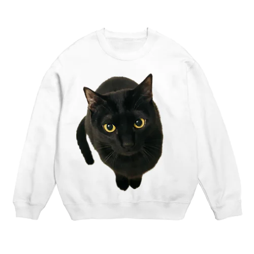 黒猫の零衣(れい)ちゃん Crew Neck Sweatshirt