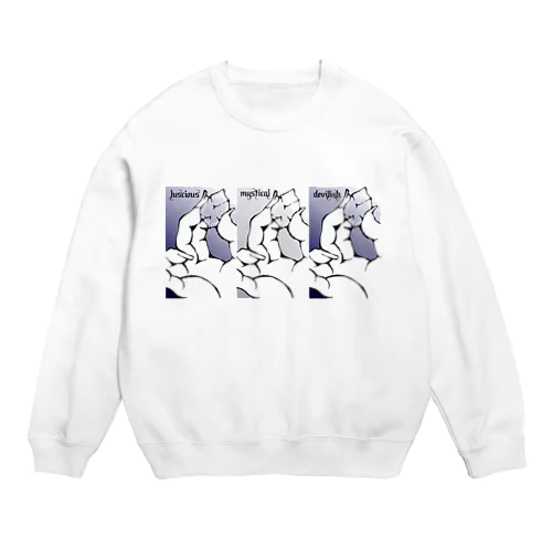 🖤闇夜のお菓子🖤竜鱗糖デザイン Crew Neck Sweatshirt