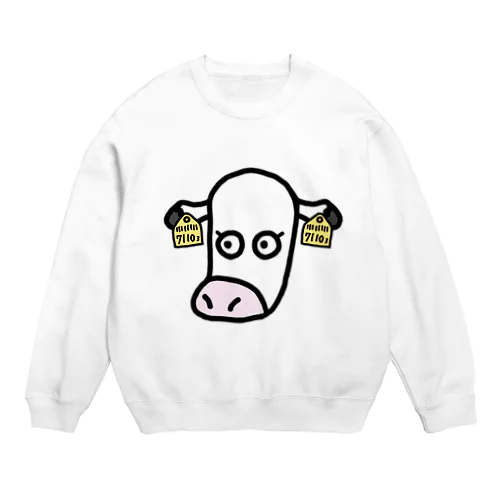 白っぽいこっこうし Crew Neck Sweatshirt