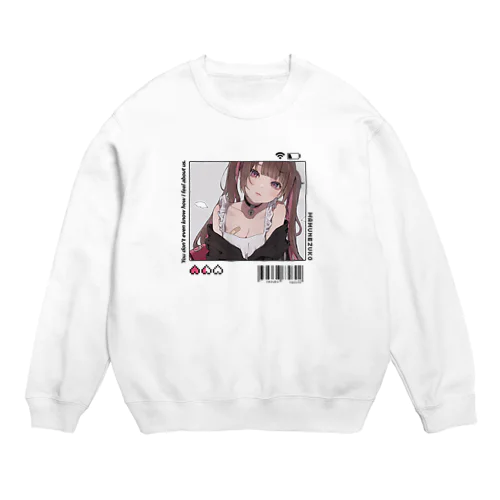 天使　デザインver. Crew Neck Sweatshirt