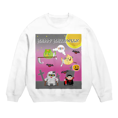 Happy Halloween大集合 Crew Neck Sweatshirt