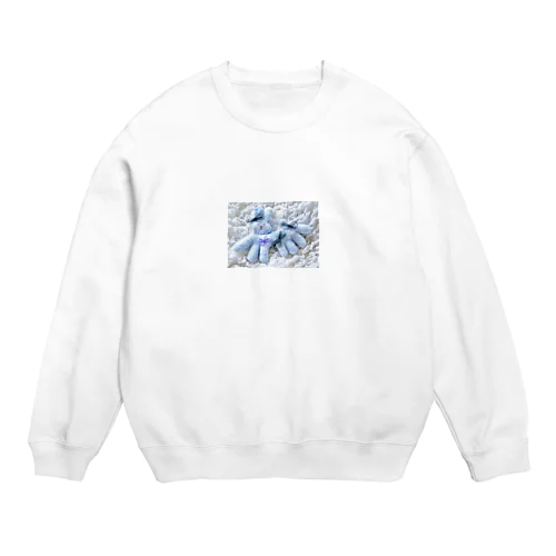 ペアルック　ブルー Crew Neck Sweatshirt