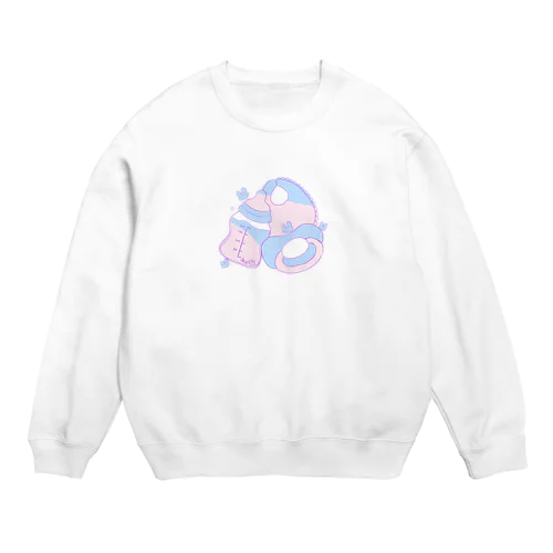 あむちゃんばぶばぶセット Crew Neck Sweatshirt