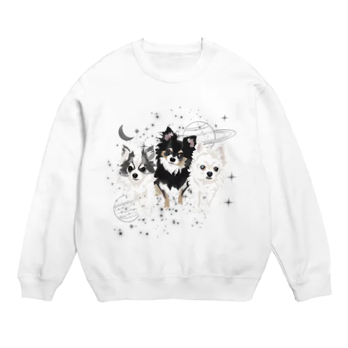 チョコ、チップ、ソラ Crew Neck Sweatshirt