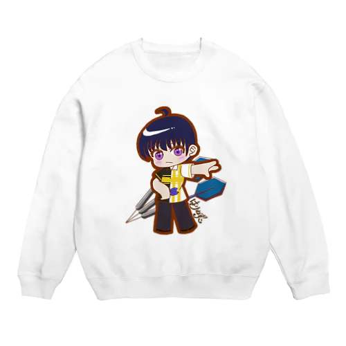 ダーツ男子海斗くん Crew Neck Sweatshirt