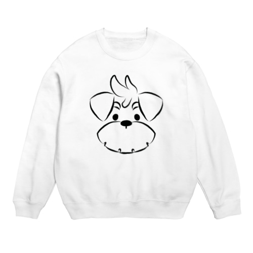 シュナウザーロゴマーク2 Crew Neck Sweatshirt