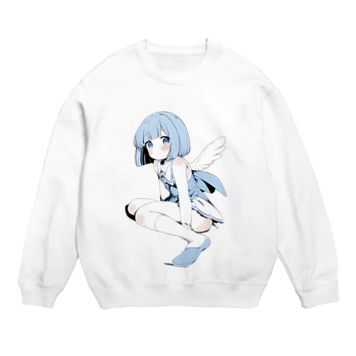 水色天使 Crew Neck Sweatshirt